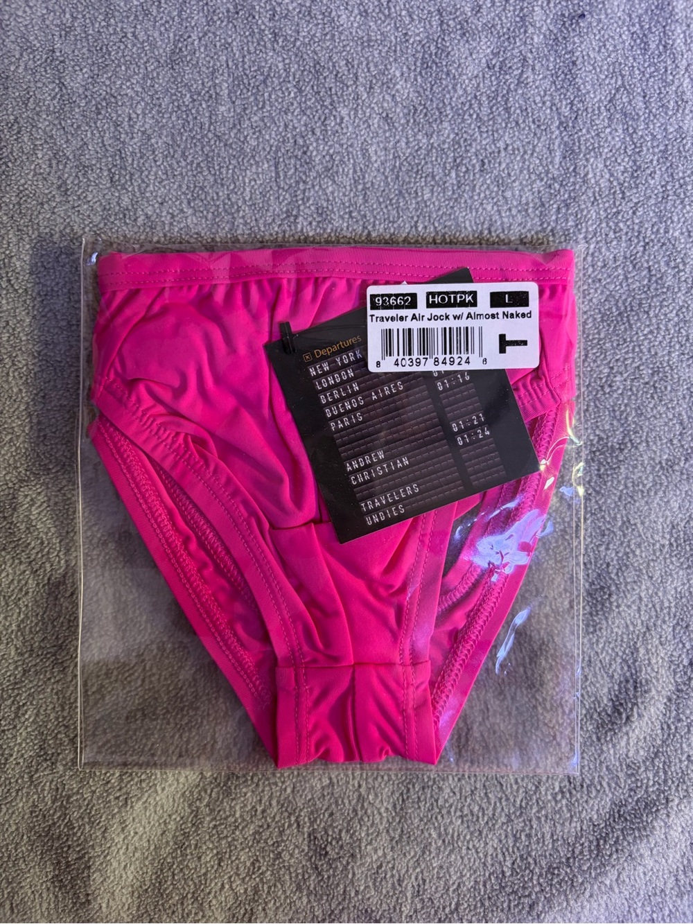 Andrew Christian Hot Pink Traveler Air Jock